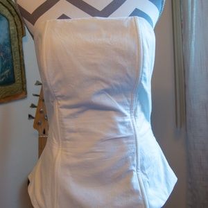 Vintage Plus-Sized Linen Corset